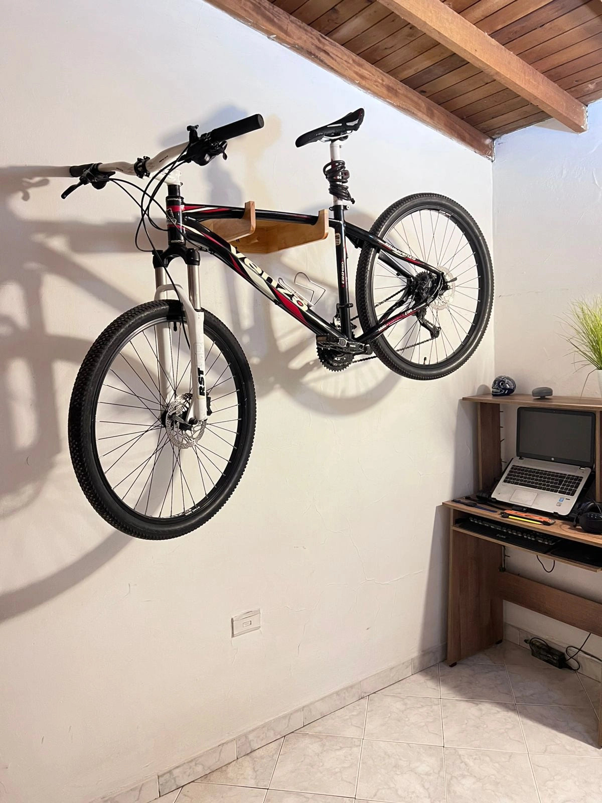 Soporte de Madera para Bicicleta